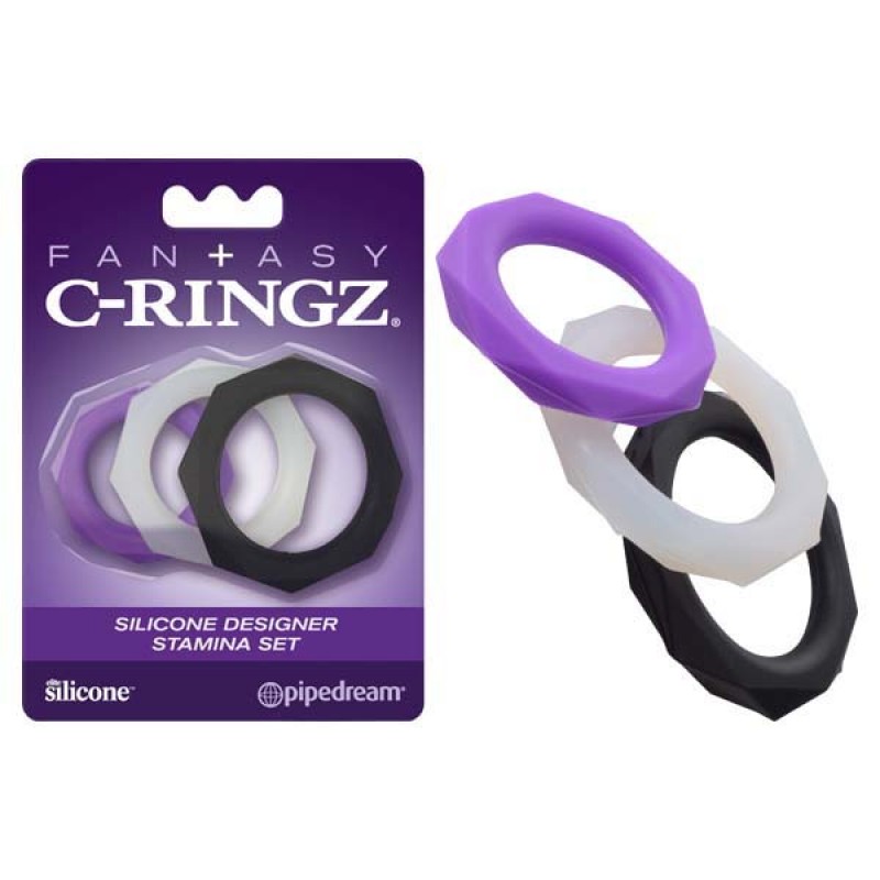 Fantasy C-Ringz Silicone Designer Stamina Set - Purple